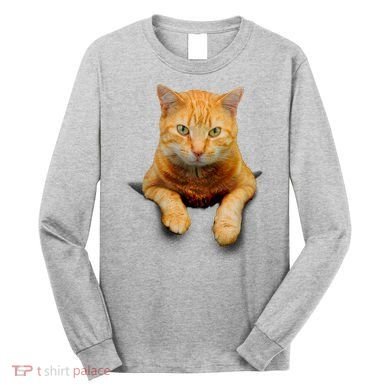 Pocket Cat Long Sleeve Shirt
