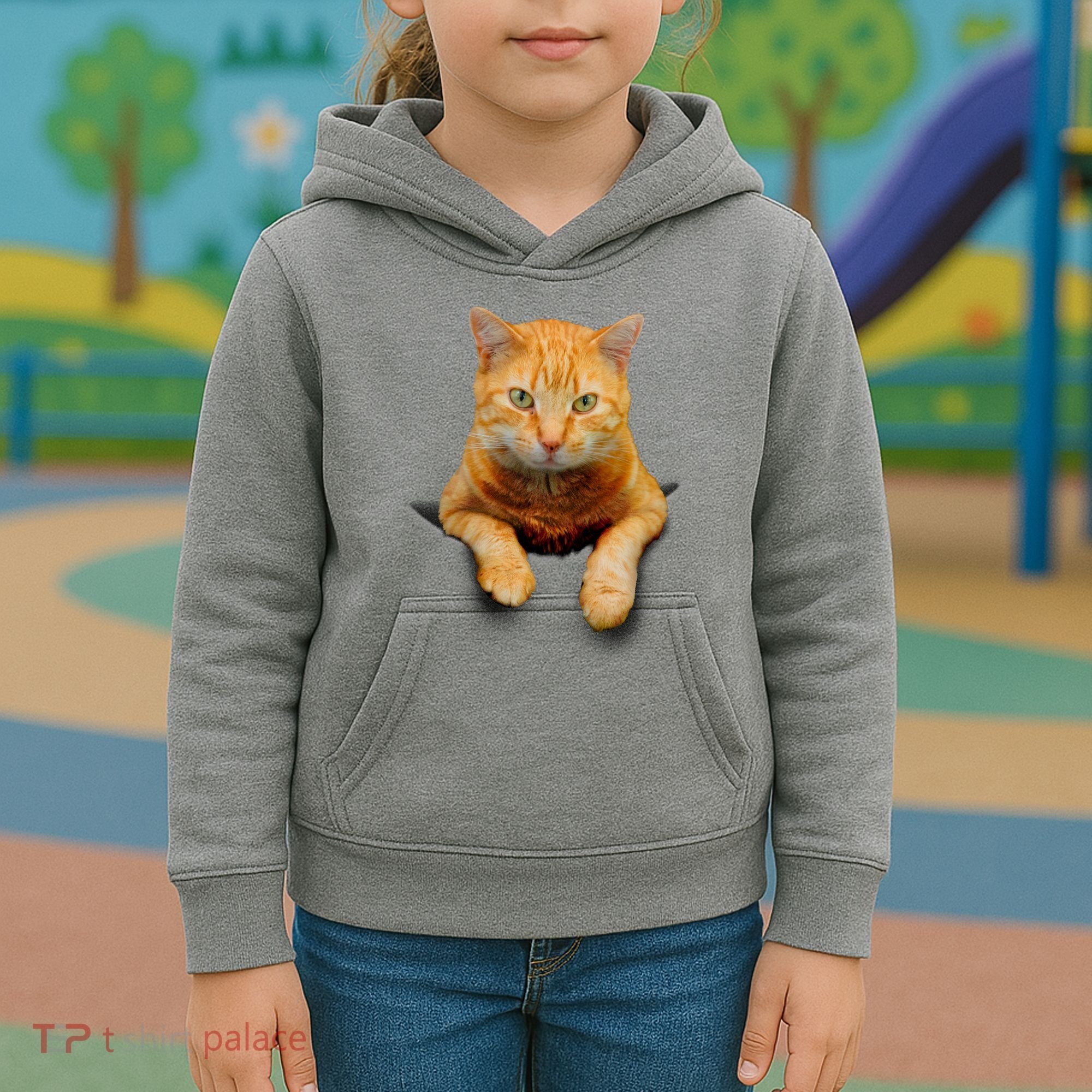 Pocket Cat Kids Hoodie