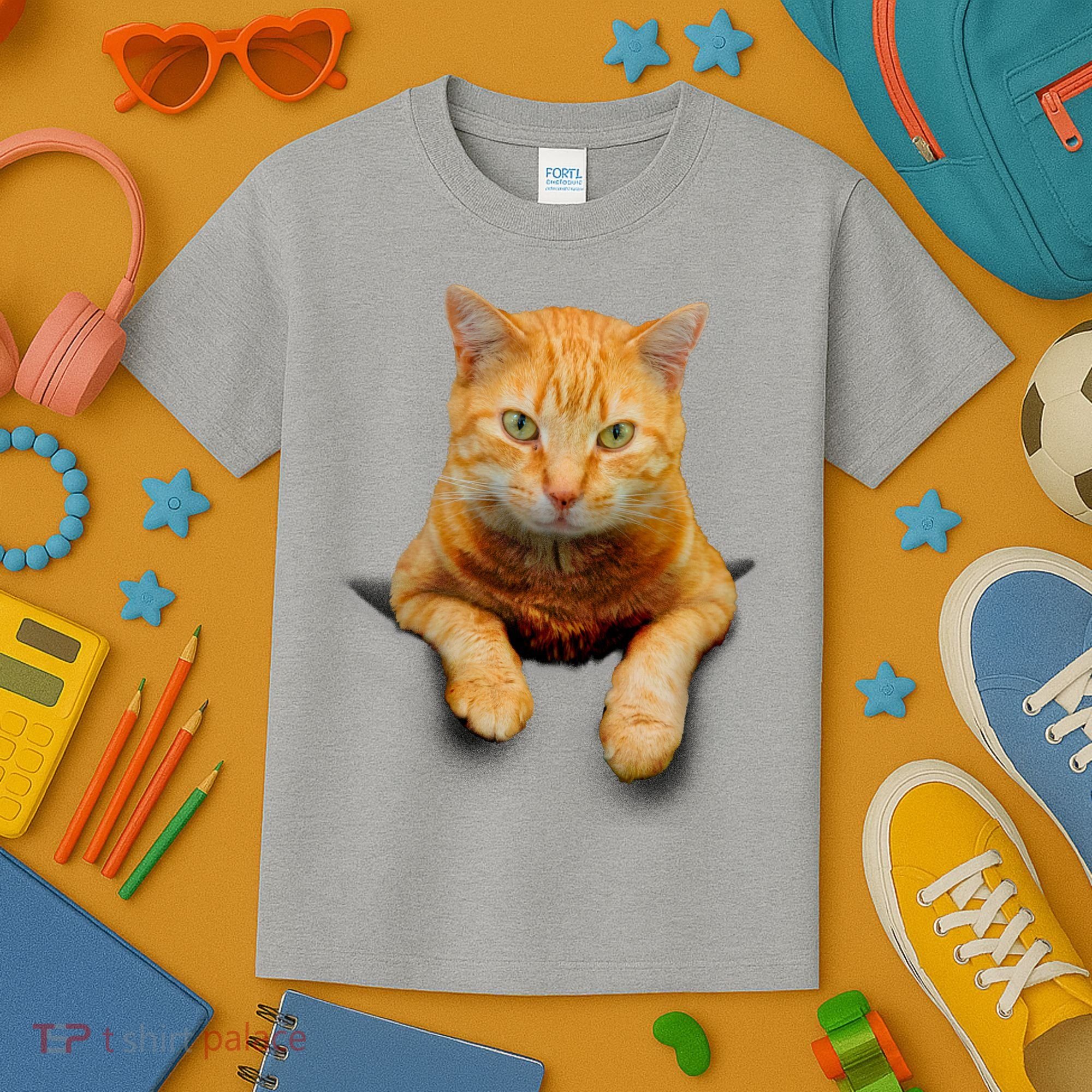 Pocket Cat Kids T-Shirt