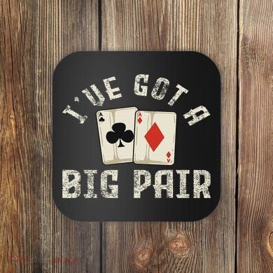 Poker Card Player Gambler Funny Gambling Gift Coaster