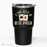 Poker Card Player Gambler Funny Gambling Gift Tumbler thumb 0