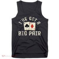 Poker Card Player Gambler Funny Gambling Gift Tank Top thumb 0