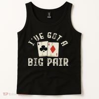 Poker Card Player Gambler Funny Gambling Gift Tank Top thumb 2
