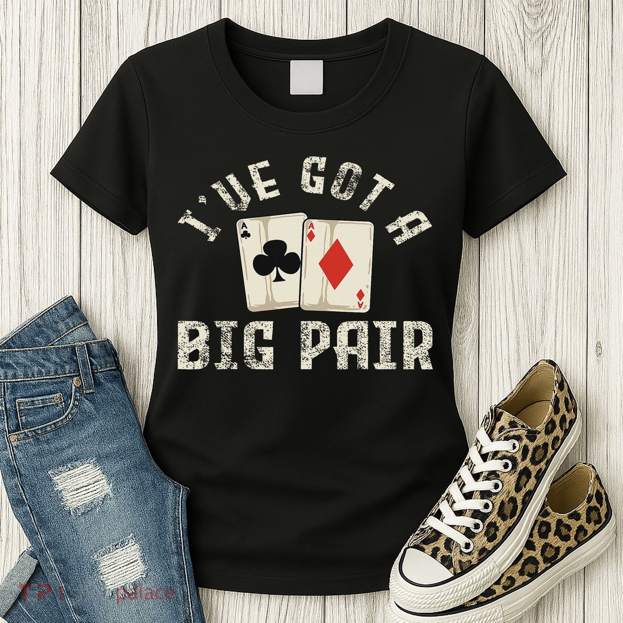 Poker Card Player Gambler Funny Gambling Gift Women's T-Shirt