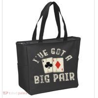 Poker Card Player Gambler Funny Gambling Gift Tote Bag thumb 2