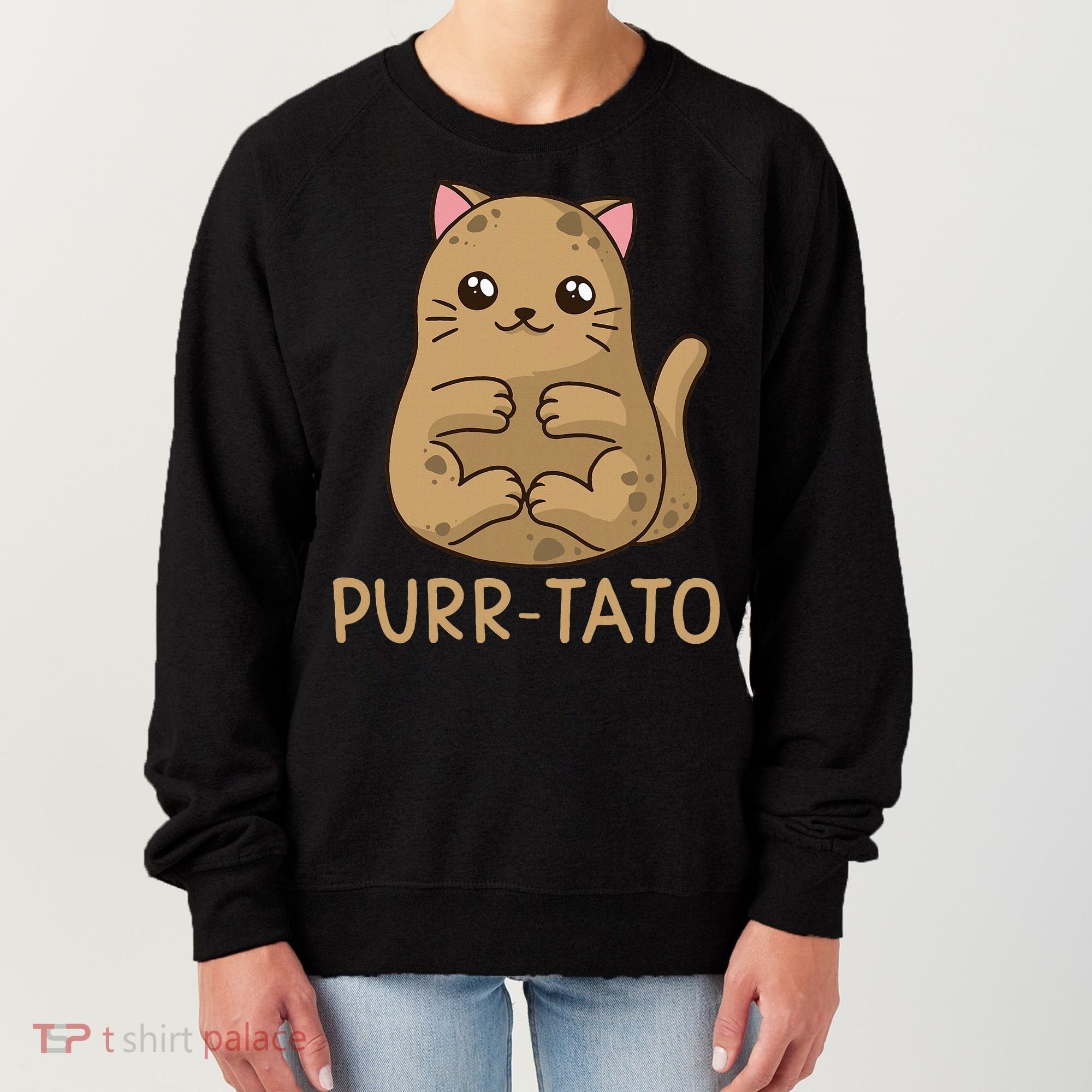 Purrtato Cat Potato Cat Lover Idaho Potatoes Women's Sweatshirt