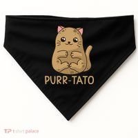 Purrtato Cat Potato Cat Lover Idaho Potatoes USA-Made Doggie Bandana thumb 0