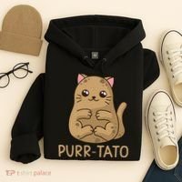 Purrtato Cat Potato Cat Lover Idaho Potatoes Hoodie thumb 4