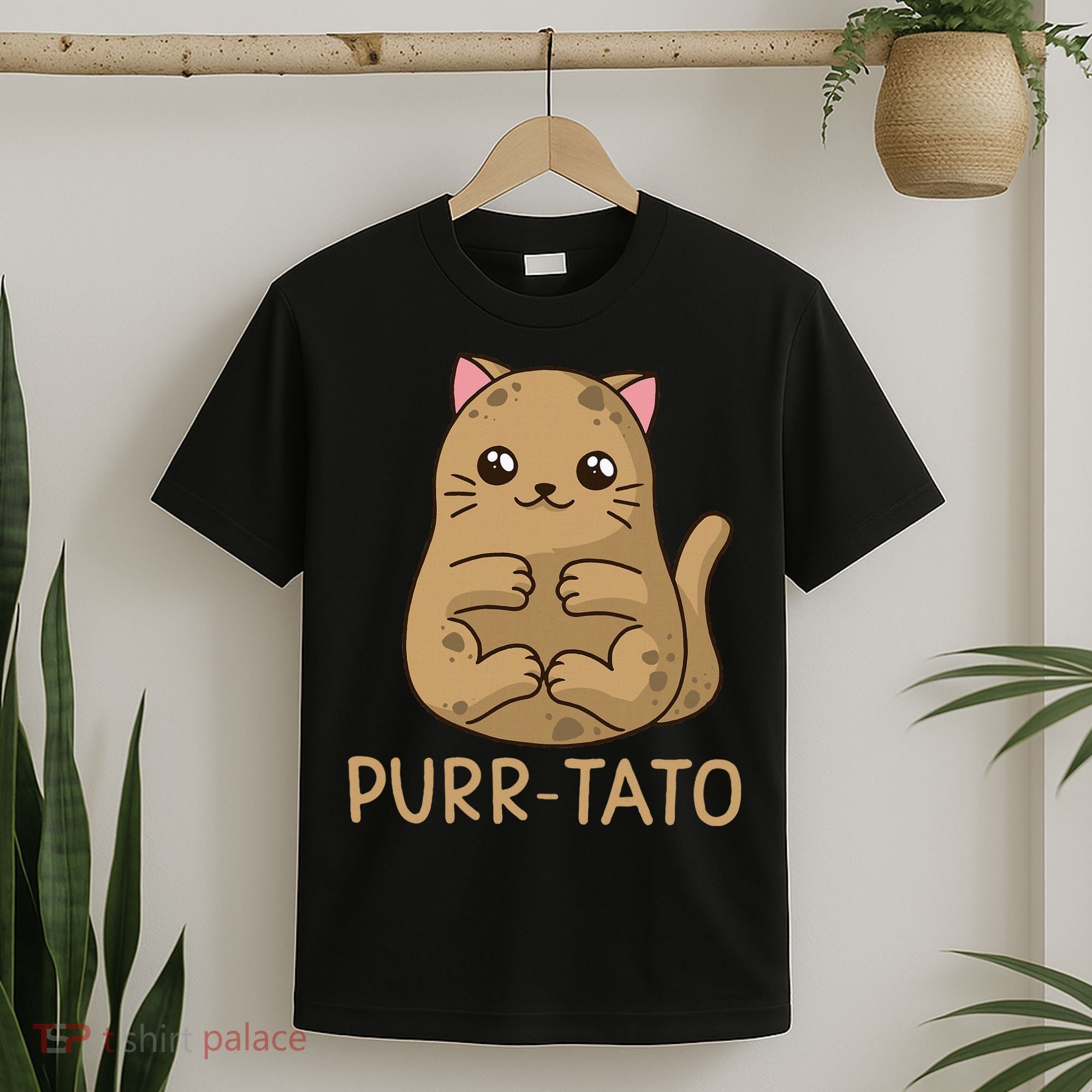 Purrtato Cat Potato Cat Lover Idaho Potatoes T-Shirt
