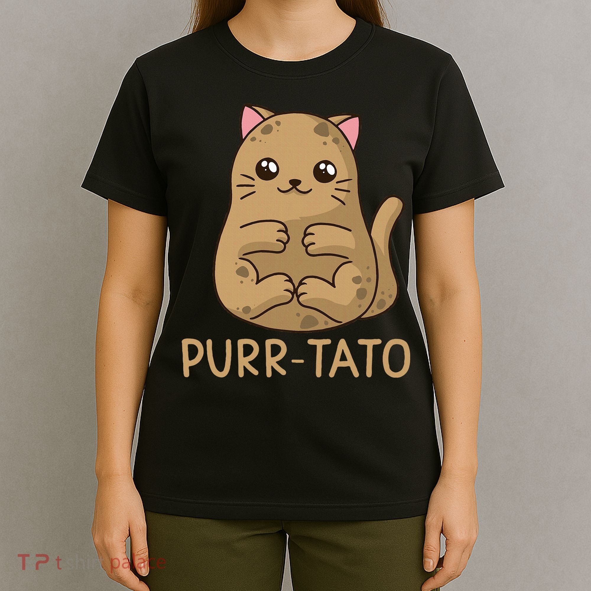 Purrtato Cat Potato Cat Lover Idaho Potatoes T-Shirt