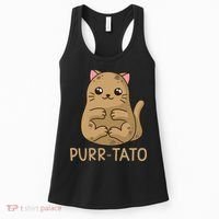 Purrtato Cat Potato Cat Lover Idaho Potatoes Women's Tank Top thumb 0