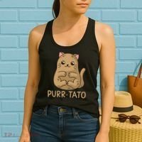 Purrtato Cat Potato Cat Lover Idaho Potatoes Women's Tank Top thumb 2