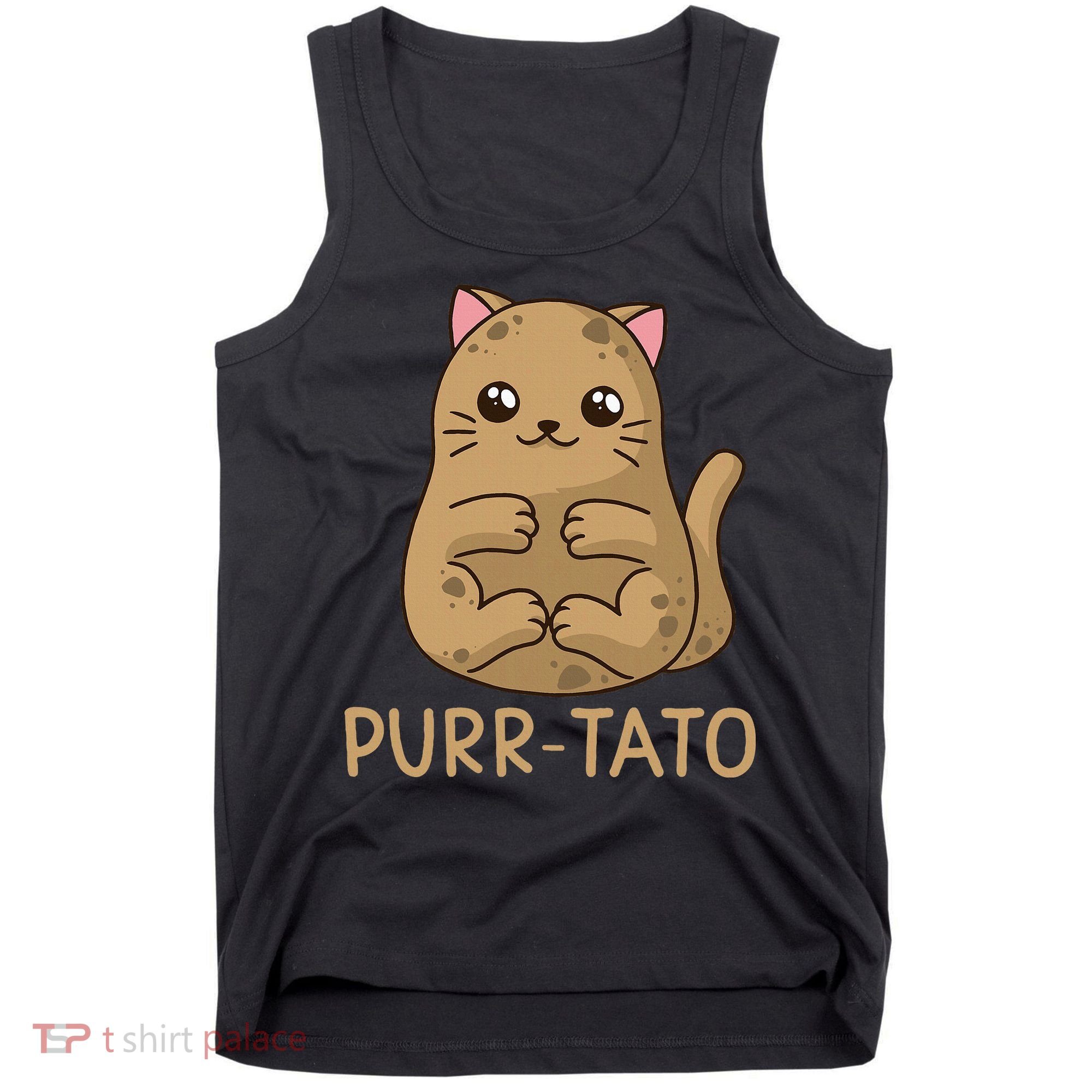 Purrtato Cat Potato Cat Lover Idaho Potatoes Tank Top