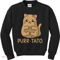 Purrtato Cat Potato Cat Lover Idaho Potatoes Kids Sweatshirt thumb 0