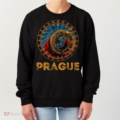 Prague Czech Republic Souvenir Astronomical Clock Prague Women's Sweatshirt