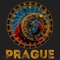 Prague Czech Republic Souvenir Astronomical Clock Prague Women's Sweatshirt thumb 2