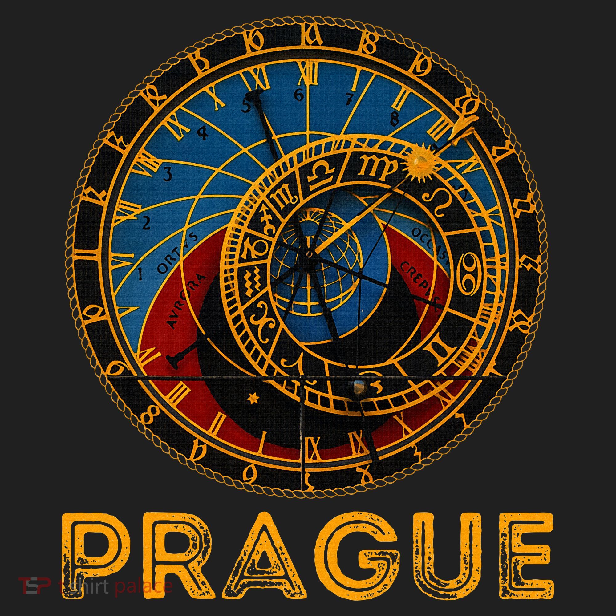 Prague Czech Republic Souvenir Astronomical Clock Prague Women's Sweatshirt