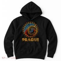 Prague Czech Republic Souvenir Astronomical Clock Prague Hoodie thumb 0