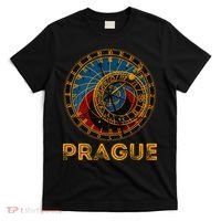Prague Czech Republic Souvenir Astronomical Clock Prague T-Shirt thumb 0