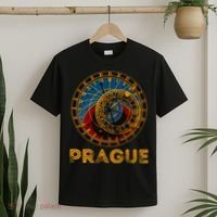 Prague Czech Republic Souvenir Astronomical Clock Prague T-Shirt thumb 2