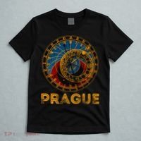 Prague Czech Republic Souvenir Astronomical Clock Prague T-Shirt thumb 5