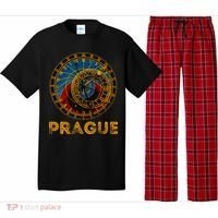 Prague Czech Republic Souvenir Astronomical Clock Prague Pajama Set thumb 0