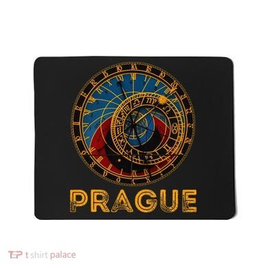 Prague Czech Republic Souvenir Astronomical Clock Prague Mousepad