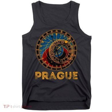 Prague Czech Republic Souvenir Astronomical Clock Prague Tank Top
