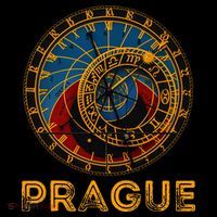 Prague Czech Republic Souvenir Astronomical Clock Prague Women's T-Shirt thumb 6