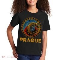 Prague Czech Republic Souvenir Astronomical Clock Prague Kids T-Shirt thumb 2