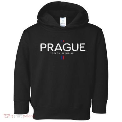 Prague Czech Republic Retro Vintage Toddler Hoodie