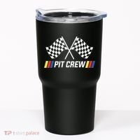 Pit Crew Race Car Parties Parents Pit Racing Drag Dress Tumbler thumb 0