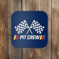 Pit Crew Race Car Parties Parents Pit Racing Drag Dress Coaster thumb 0