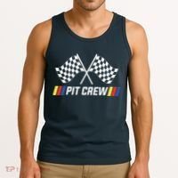 Pit Crew Race Car Parties Parents Pit Racing Drag Dress Tank Top thumb 3