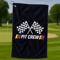 Pit Crew Race Car Parties Parents Pit Racing Drag Dress Golf Towel thumb 1