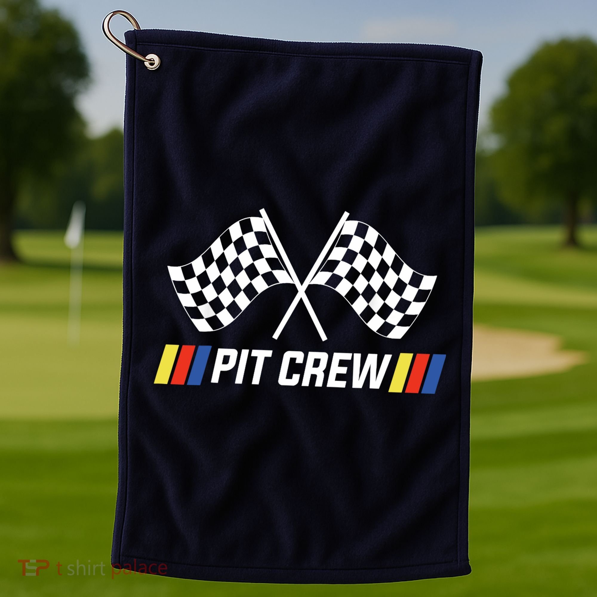Pit Crew Race Car Parties Parents Pit Racing Drag Dress Golf Towel