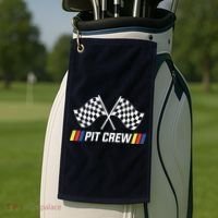 Pit Crew Race Car Parties Parents Pit Racing Drag Dress Golf Towel thumb 2