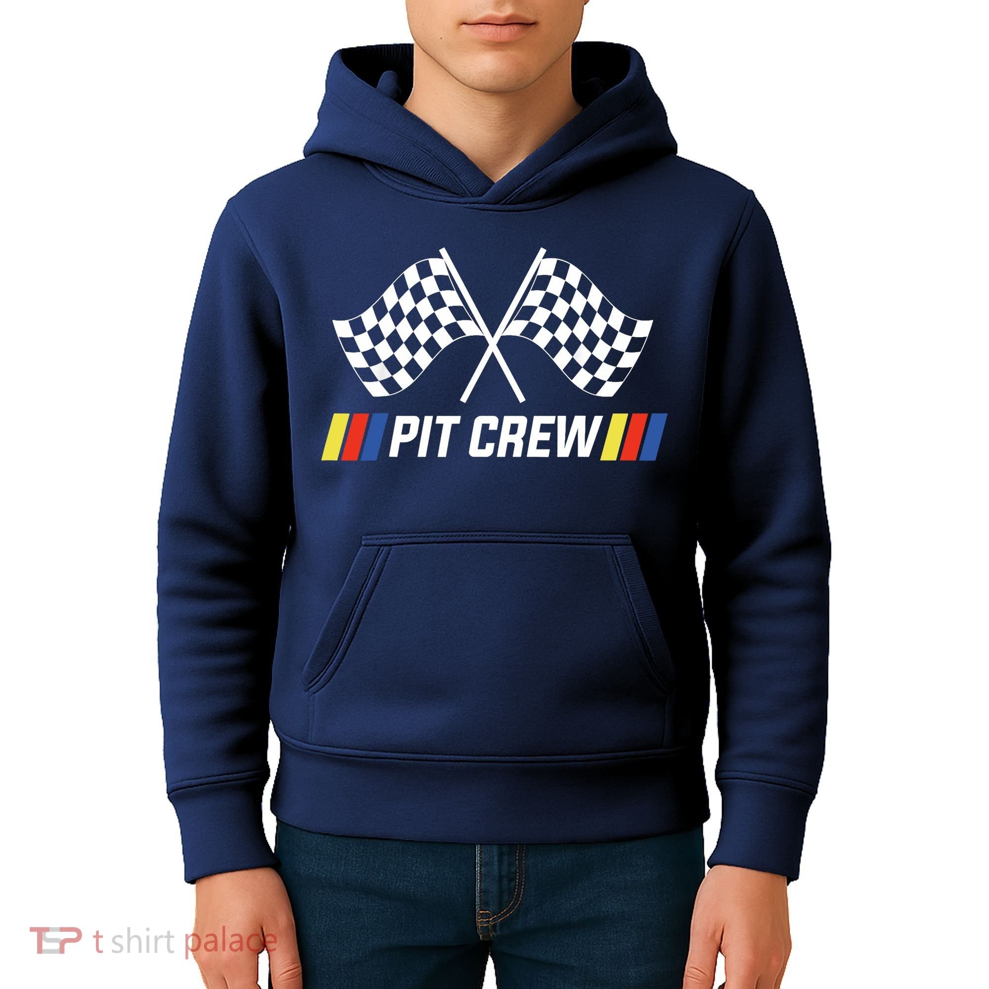 Pit Crew Race Car Parties Parents Pit Racing Drag Dress Kids Hoodie