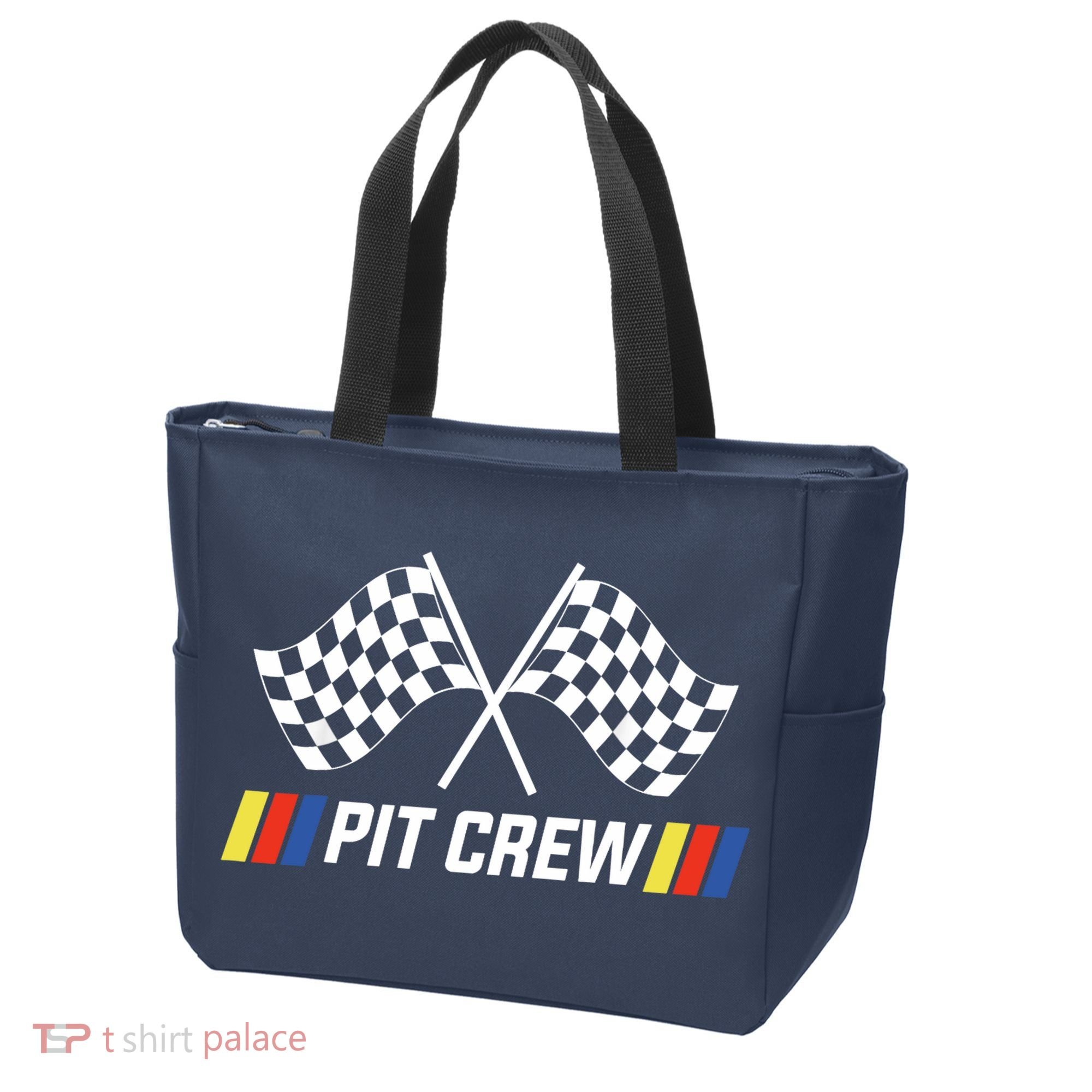 Pit Crew Race Car Parties Parents Pit Racing Drag Dress Tote Bag