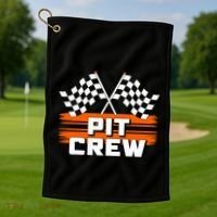 Pit Crew Racing Party Golf Towel thumb 1