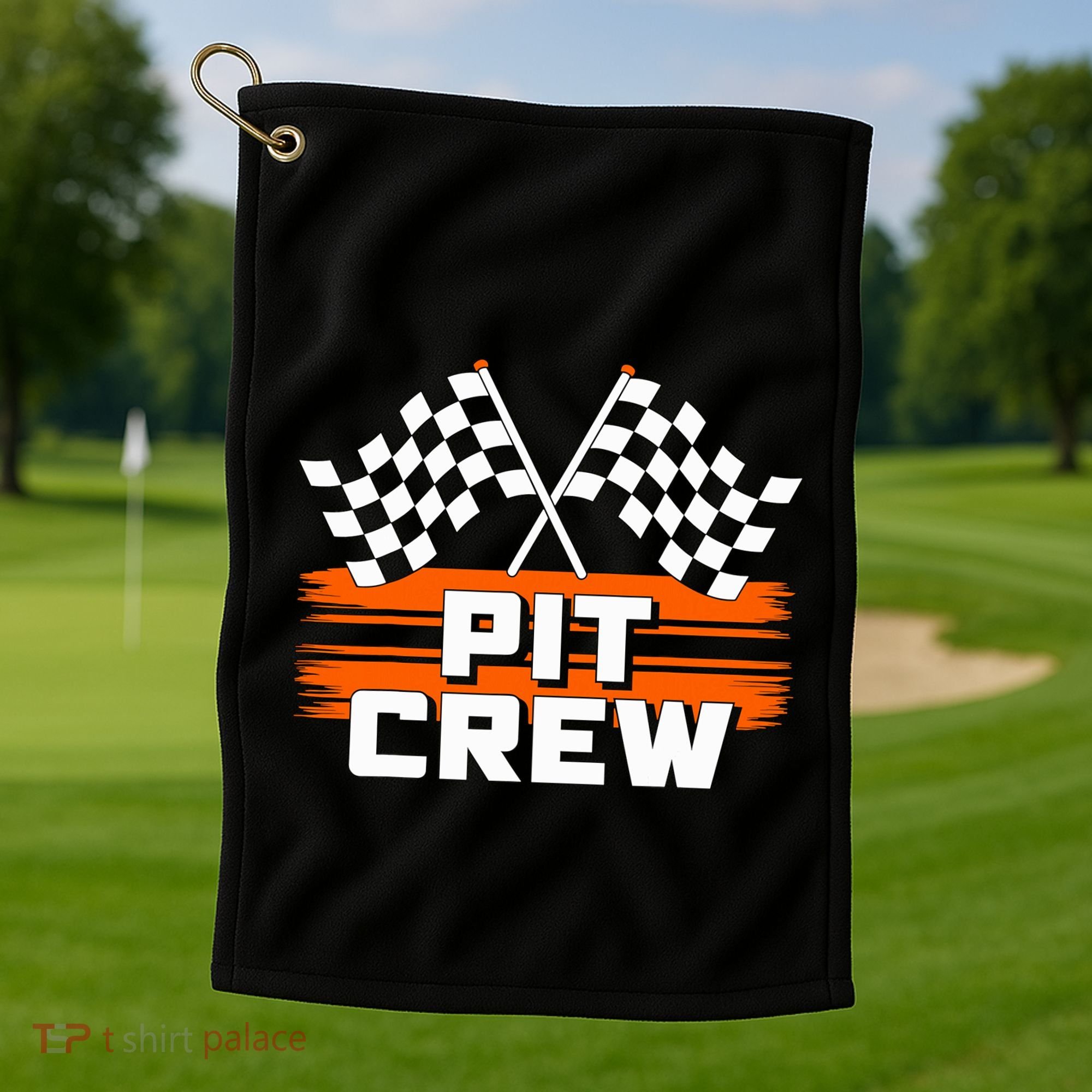 Pit Crew Racing Party Golf Towel