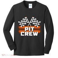 Pit Crew Racing Party Kids Long Sleeve Shirt thumb 0