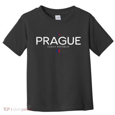Prague Czech Republic Retro Vintage Toddler T-Shirt