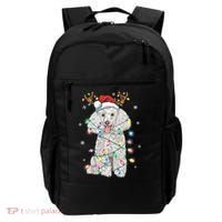Poodle Christmas Reindeer Santa Hat Poodle Christmas Backpack thumb 0