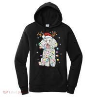 Poodle Christmas Reindeer Santa Hat Poodle Christmas Women's Hoodie thumb 0