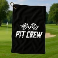 Pit Crew Race Car Golf Towel thumb 1