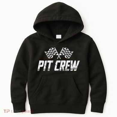 Pit Crew Race Car Kids Hoodie