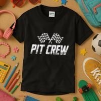 Pit Crew Race Car Kids T-Shirt thumb 3