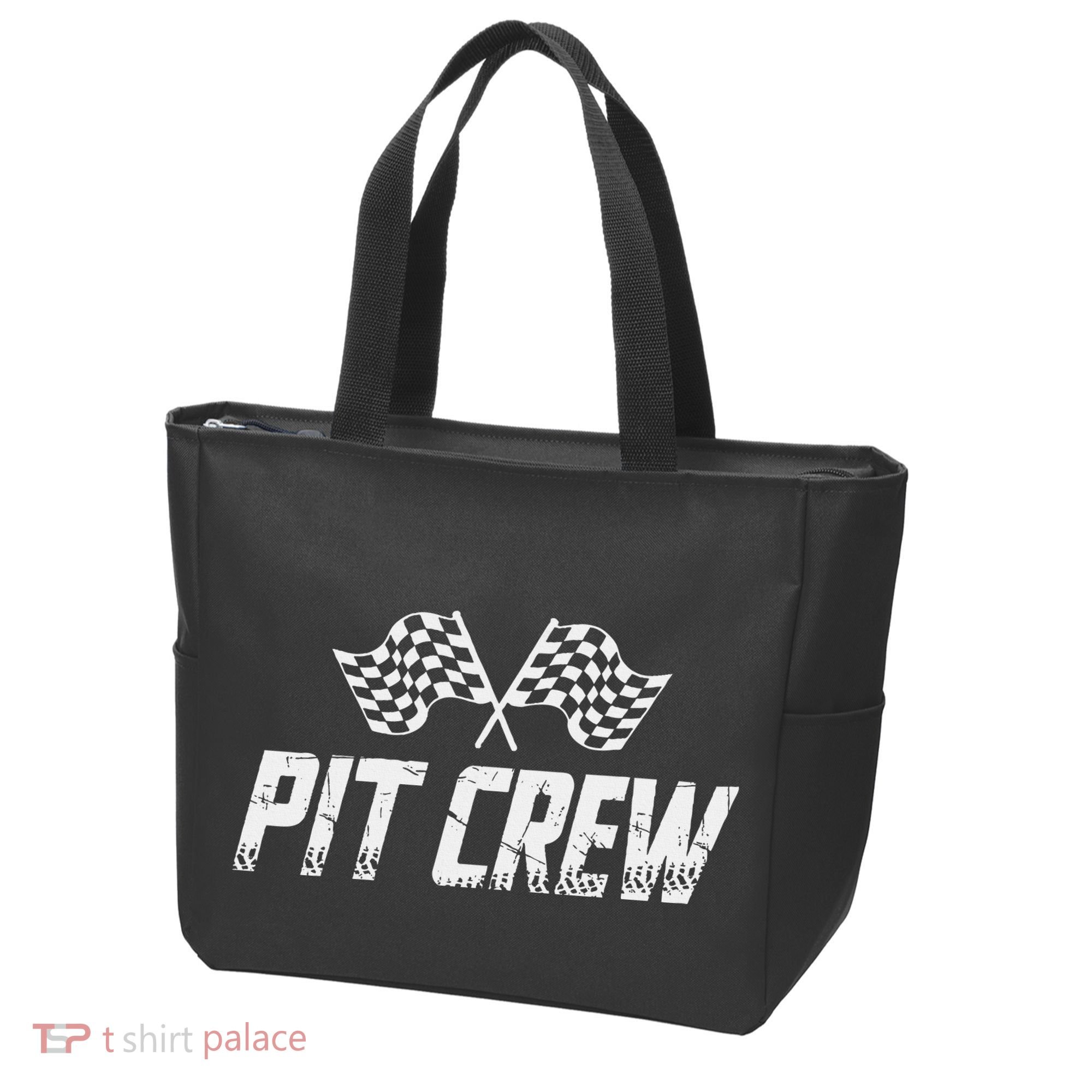 Pit Crew Race Car Tote Bag