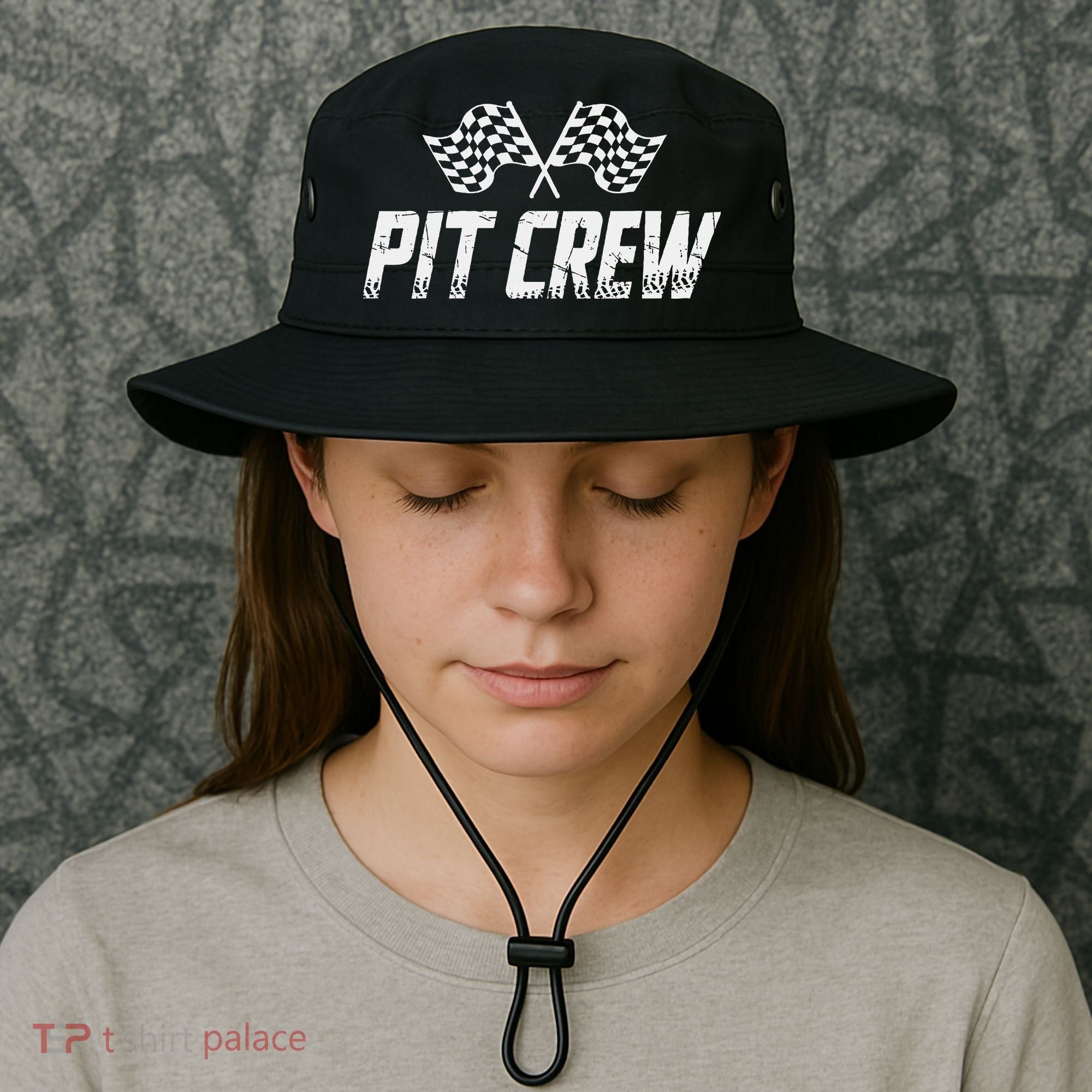 Pit Crew Race Car Bucket Hat